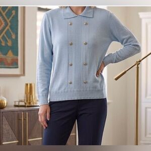 Vintage Light Blue Womens  Sweater